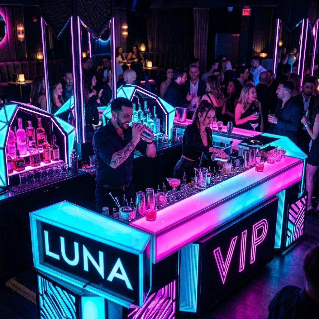 Glow LED Bar Counters