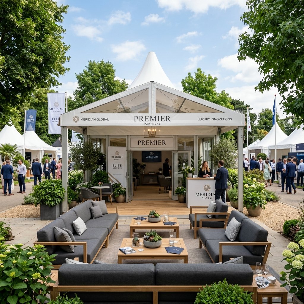 Outdoor Canopy Booth Area