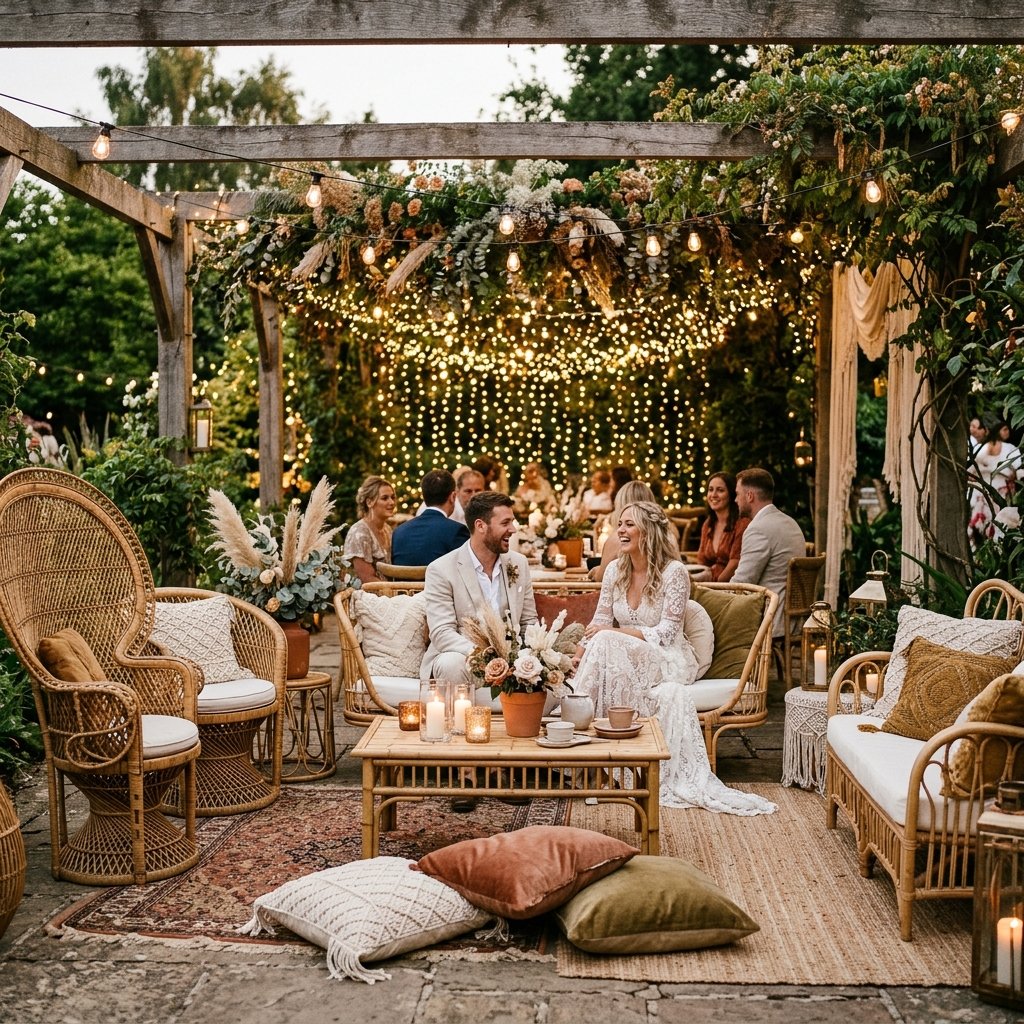 Boho Chic Receptions & Warm Lights