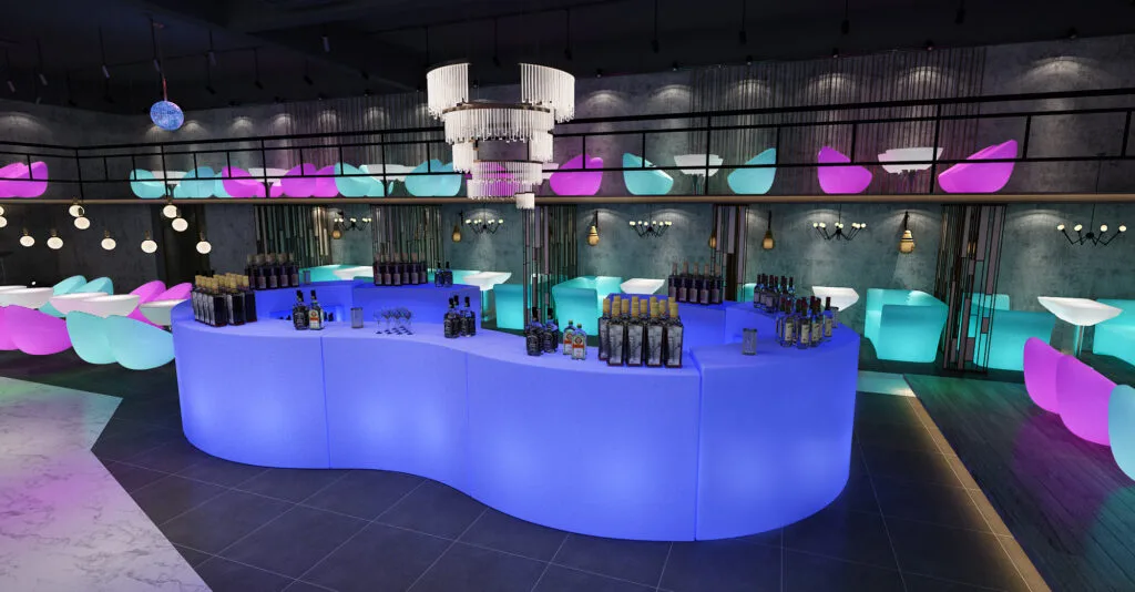LED Glowing Bar Counter